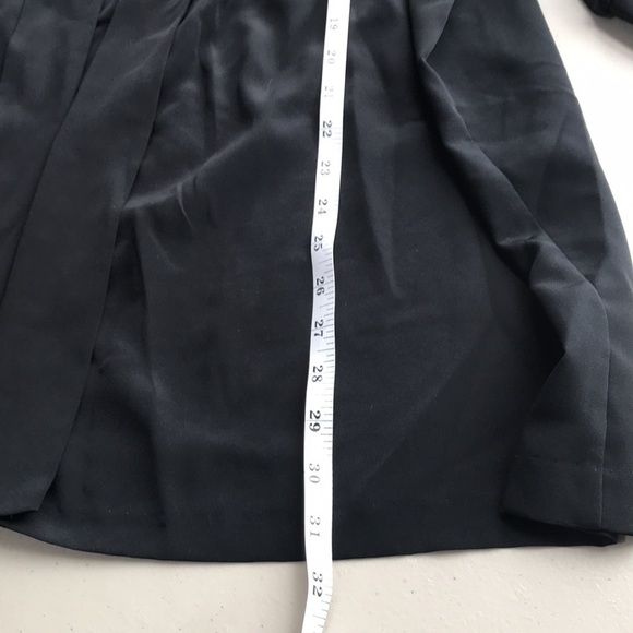 VINTAGE Michel Antoni black oversized skirt jacket open cardigan half sleeve 14 - Picture 7 of 9